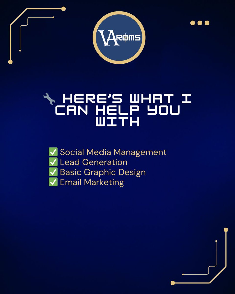 VA_ROMS's tweet photo. You don’t need more hours — just the right support. As your Virtual Assistant, I help you focus on what matters ✨

💬 DM me to collaborate!

#VirtualAssistant #VAservices #DelegateToElevate #OnlineSupport #SmallBusinessHelp #SocialMediaSupport #EmailMarketing #LeadGenVA https://t.co/MTTDkQ3ZhE