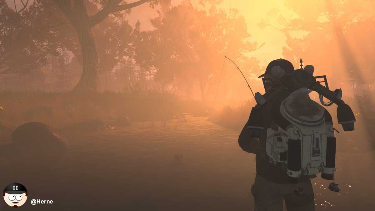 Fishing in the wastelands… #Fallout76 #Fallout