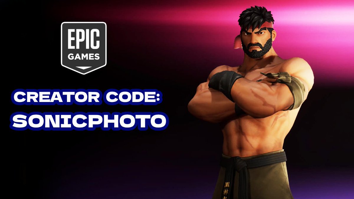 Street fighter is back in the #fortnite item shop! Go grab them and don't forget to use code sonicphoto when you do. 😃 #streetfighter #chunli #ryu