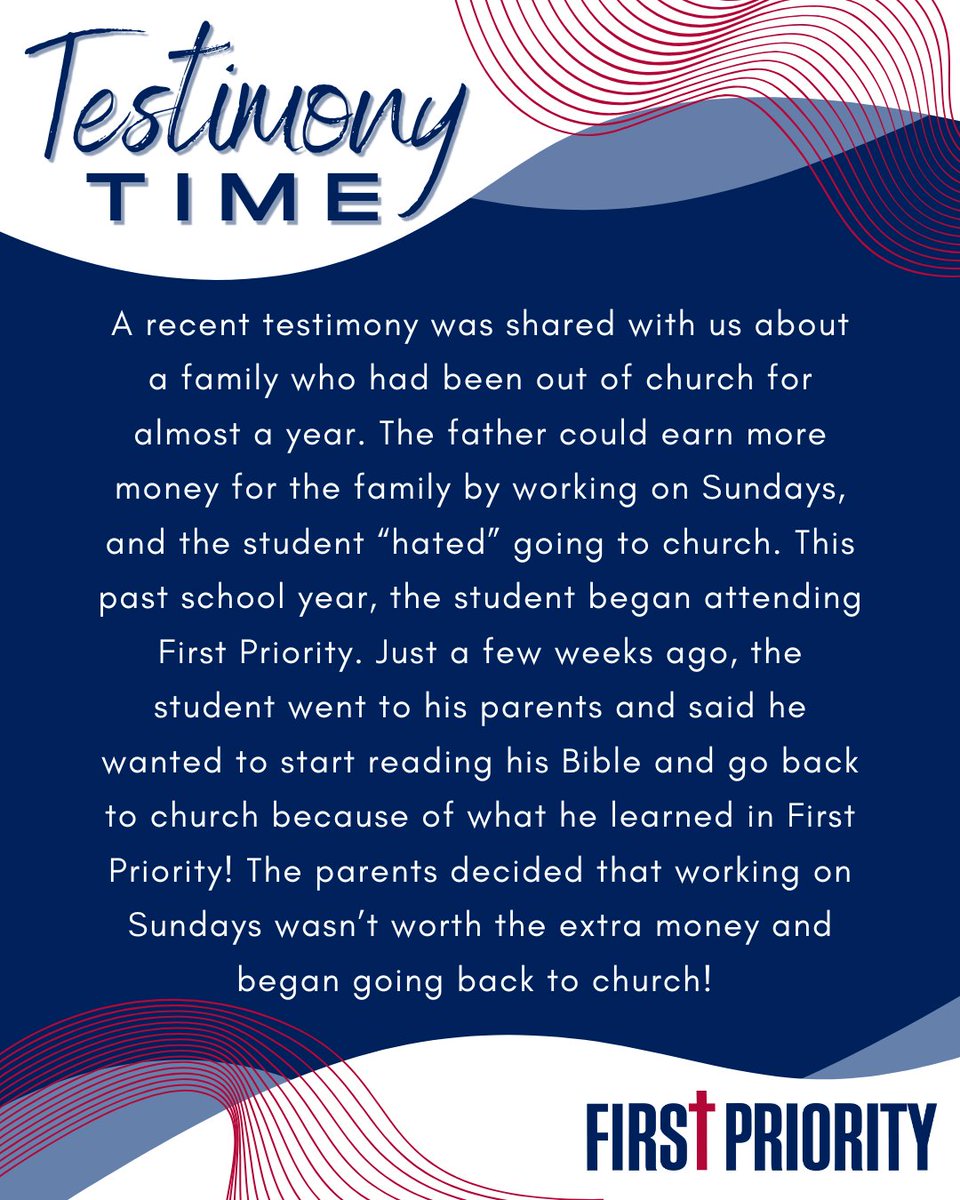 ❤️ God is GOOD and we LOVE hearing about how He is moving in the hearts and lives of students as well as their families! Would you pray with us that God would abundantly provide for this family, who obediently stepped out in faith?

Have a testimony to share? Let us know!