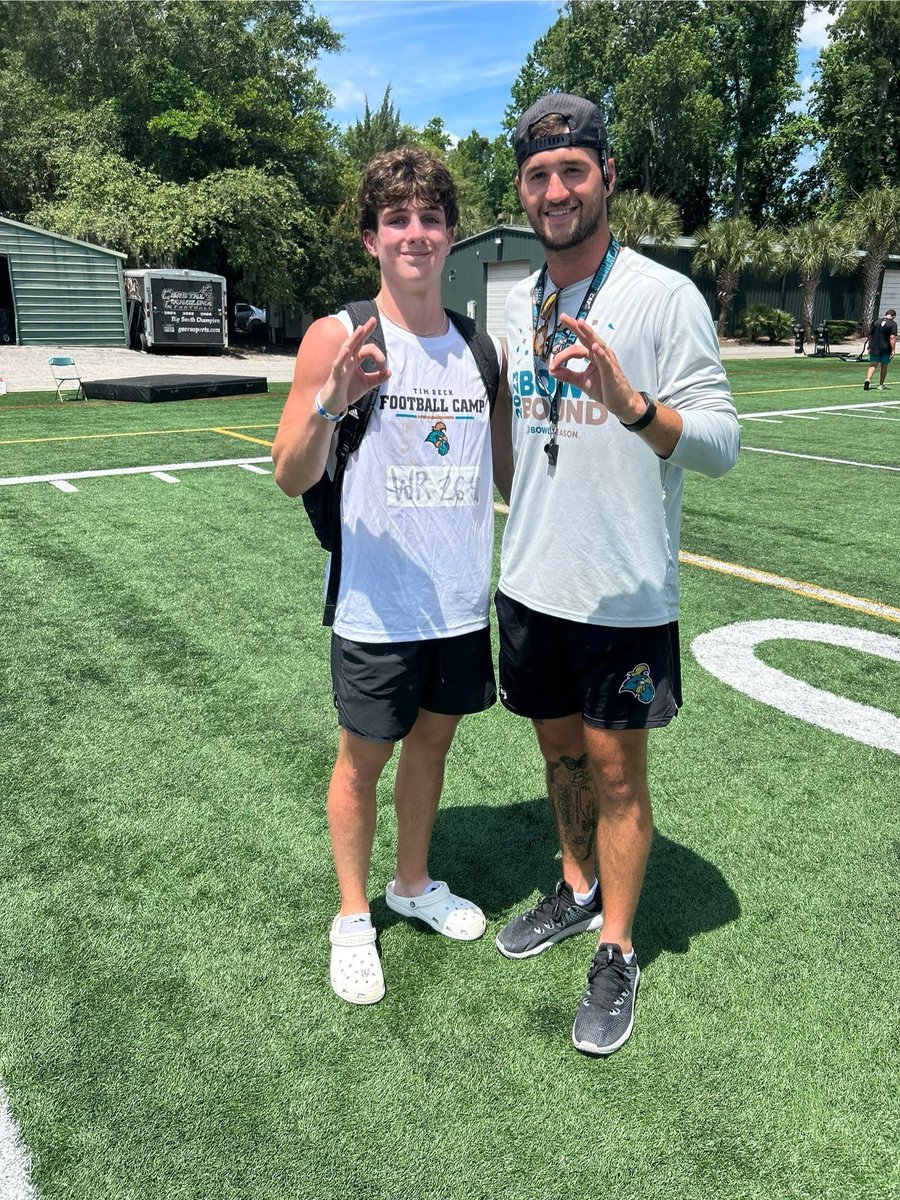 Paul Norman (@paul_norman07) on Twitter photo Amazing day <a href="/CoastalFootball/">Coastal Football</a>. Won every rep in competition today at WR and ran a 4.52 40. Enjoyed our conversation with <a href="/CoachMcCallG/">Grayson McCall</a> and some of the Coastal football players, hope to get back to Conway soon. #GoChants
<a href="/Braelen53/">Braelen Meredith</a> <a href="/Coachtimbeck/">Tim Beck</a> <a href="/TyronCarrier/">Tyron Carrier</a> <a href="/CoachCox_DB/">C.J. Cox</a> Amazing day <a href="/CoastalFootball/">Coastal Football</a>. Won every rep in competition today at WR and ran a 4.52 40. Enjoyed our conversation with <a href="/CoachMcCallG/">Grayson McCall</a> and some of the Coastal football players, hope to get back to Conway soon. #GoChants
<a href="/Braelen53/">Braelen Meredith</a> <a href="/Coachtimbeck/">Tim Beck</a> <a href="/TyronCarrier/">Tyron Carrier</a> <a href="/CoachCox_DB/">C.J. Cox</a>