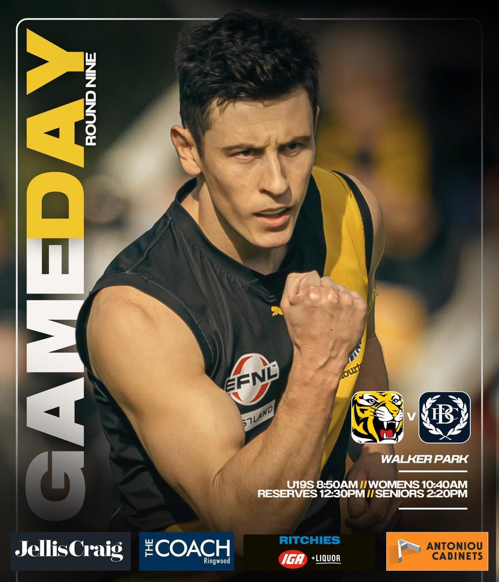 MitchamFC's tweet photo. GAME DAY @MitchamFC 
Pop down to Walker Park The MCG OF THE EAST for 4 cracking games of footy 
#proud2bmitcham 🐯🖤💛 https://t.co/xAefiQegCV