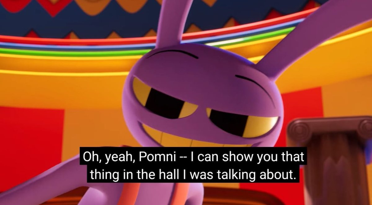 tadc spoilers
.
.
.
ok why have i seen absolutely no one talk about this. he's willing to show pomni the door of his old friend. the person who abstracted. WHICH HAS PROVEN TO BE A TOUCHY SUBJECT FOR HIM. WHICH MEANS HE'LL LIKELY HAVE TO BE VULNERABLE AROUND HER ????