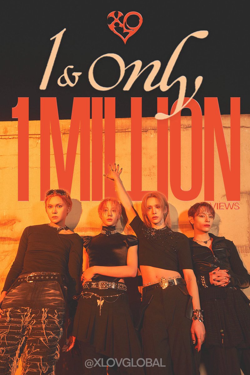 xlovglobal's tweet photo. 250620 — Announcement 📢

XLOV’s title track [1&amp;Only] just hit 1 million views on youtube! 

#XLOV_1andOnly #XLOV #엑스러브 https://t.co/CtTbAKAwUh