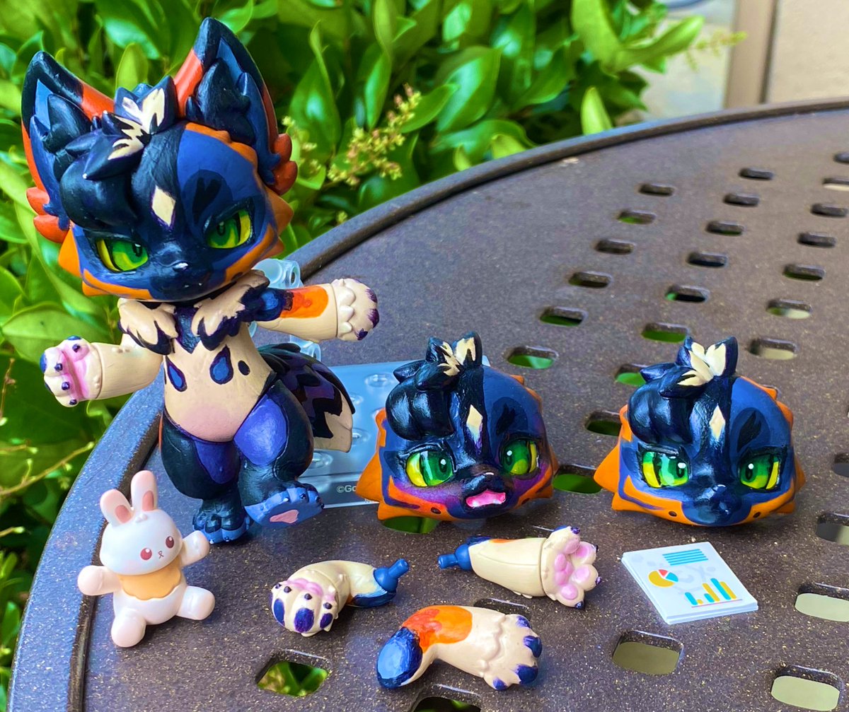 Custom painted Nendroid for Cassius fox! 

I’ve always wanted to make custom ones of these! So this was a really fun start! He’s got so many different combinations!