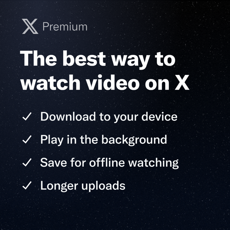 premium's tweet photo. Watch a lot of video on X?

Upgrade for the best experience.