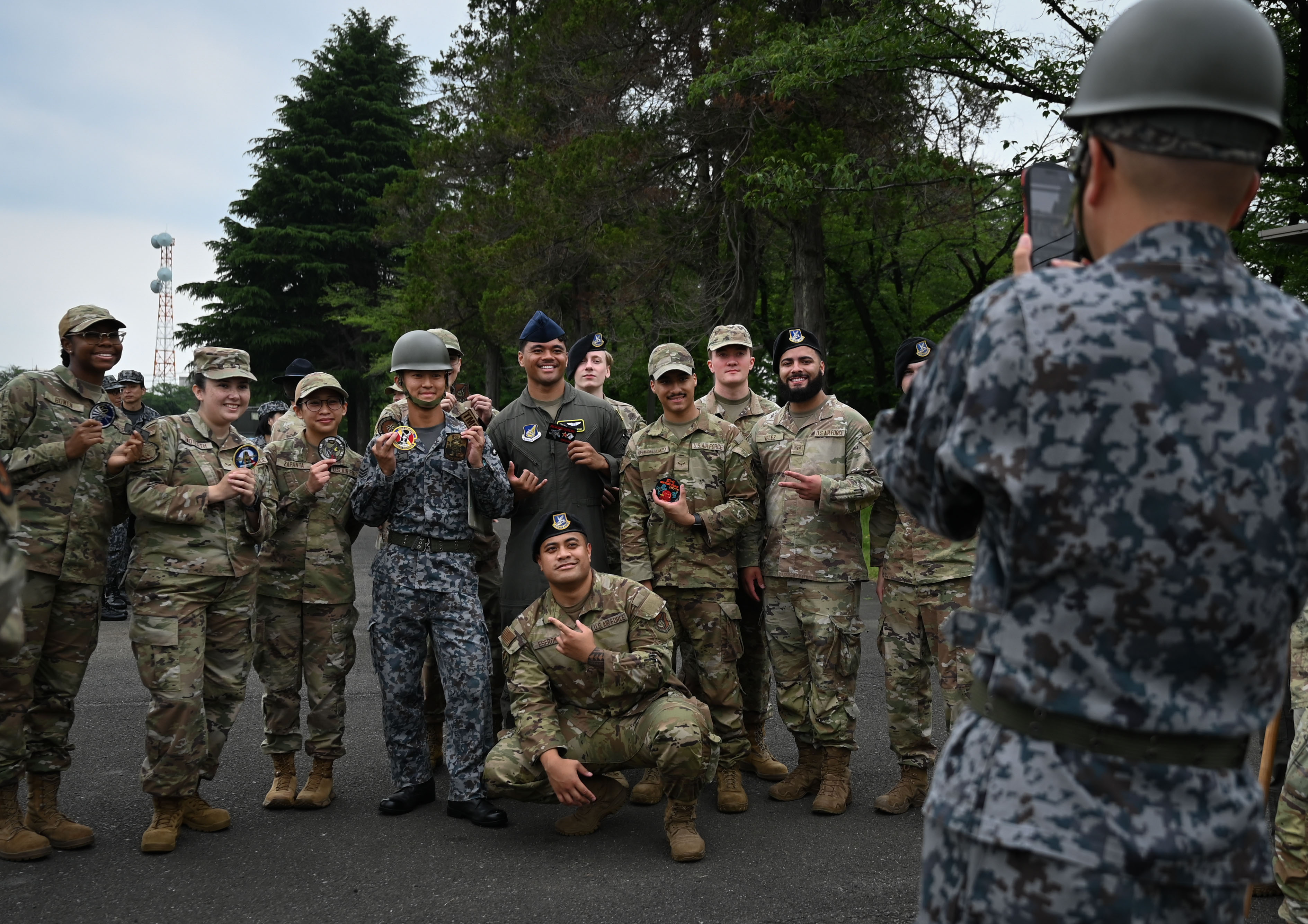 米軍 エアフォース ユニフォーム （横田基地日米友好祭にブルー