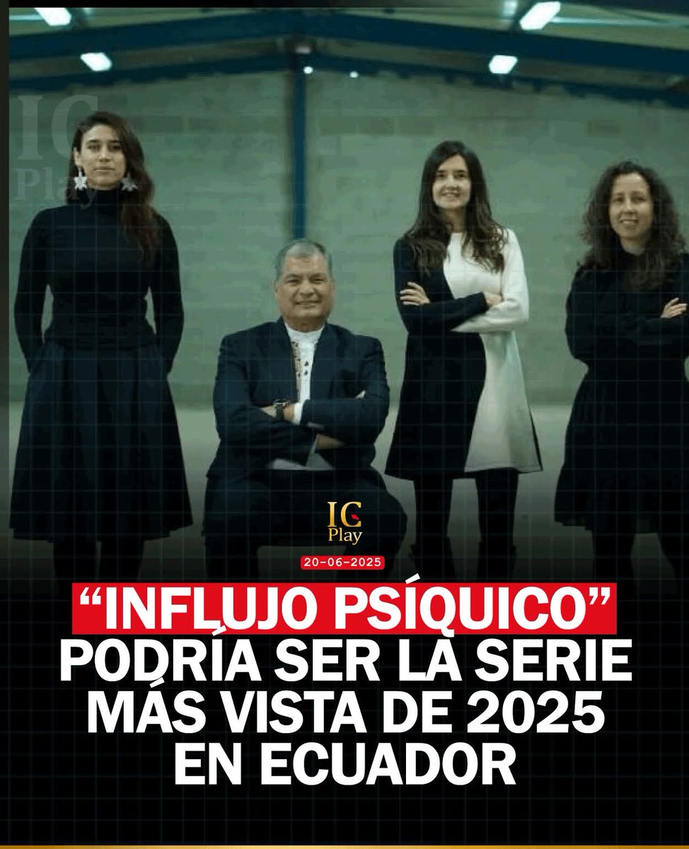#IC / La plataforma de streaming Netflix anunció el inminente estreno de su nueva producción original “Influjo Psíquico”, una serie que ya ha generado gran expectativa en el público ecuatoriano y que apunta a convertirse en uno de los estrenos más vistos del 2025.

El tráiler