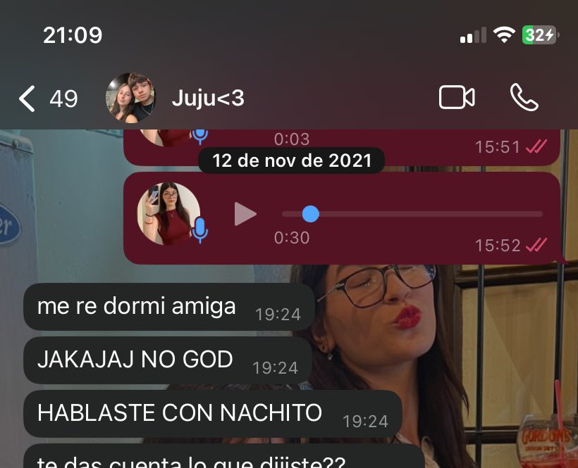 ccatamelillo's tweet photo. mi abuela me felicitó por ignacio jsjaj gracias abu si supieras q tengo audios del 2021 feliz porq me hablaba y después de años lo logré https://t.co/K90mv8p0nE