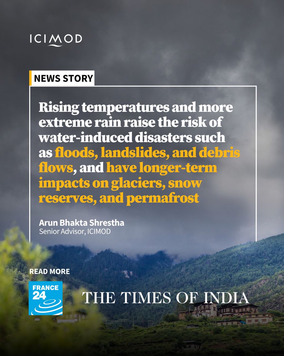 ICIMOD's 2025 Monsoon Outlook predicts above normal temperatures and precipitations between June and September 2025, for much of South Asia, including the HKH.  

Temperatures are likely to be 0.5ºC to 2ºC above long-term averages, while precipitation patterns will vary across