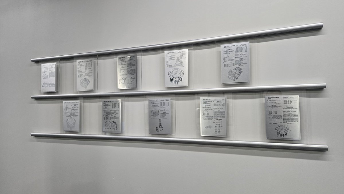PaulJMcCain's tweet image. The patent wall is growing! #manufacturing #patent #madeinusa