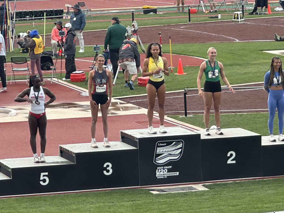 TJJumper1's tweet photo. All American!!  Congrats to @AbbyMecklenburg 3rd place at USATF u20!! https://t.co/lDuwpo2Zv2