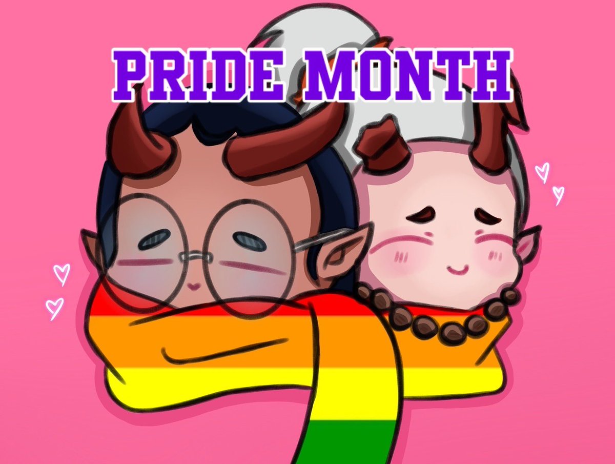 🏳️‍🌈 **PRIDE** 🏳️‍🌈 Join the discord server, linked in bio to be apart of this month’s art challenge! one lucky member will be selected to win some PRIDE merch!

Art done by Miri!