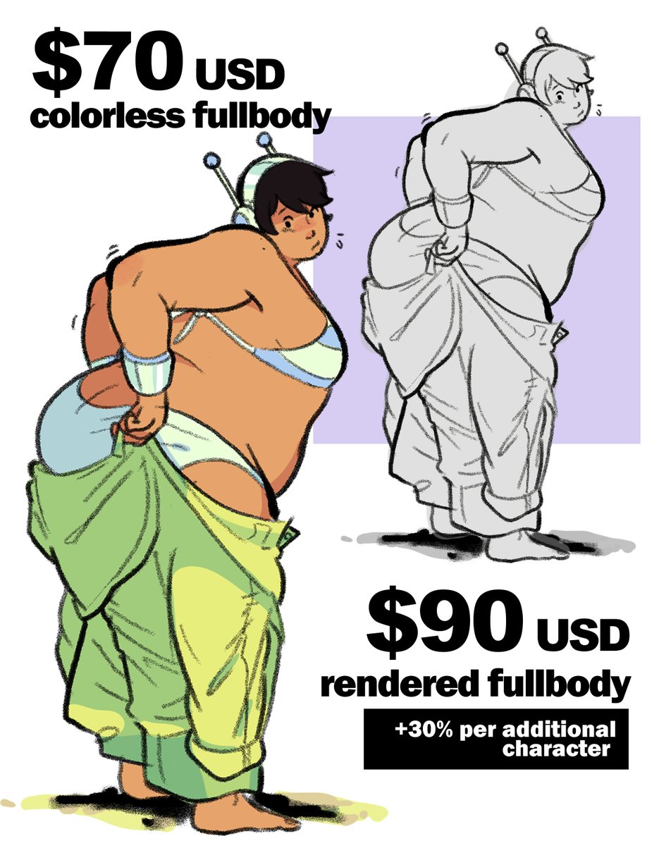 IsSamerow's tweet image. Just got a bunch of work done on my car, so it's as good as time as any to OPEN these up. Give me moolah and I'll draw just about anything: comic characters, anime babes, etc etc.

Shoot me a message if interested, reposts are appreciated!