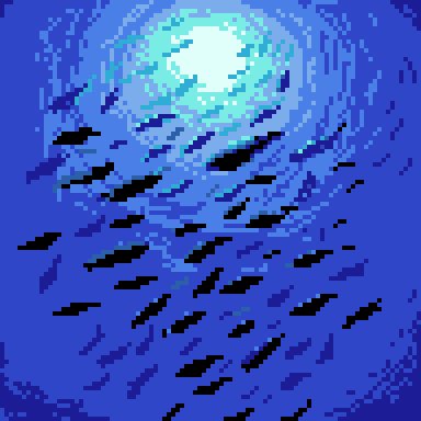 netroco's tweet image. 水中彩画
#pixelart  #ドット絵