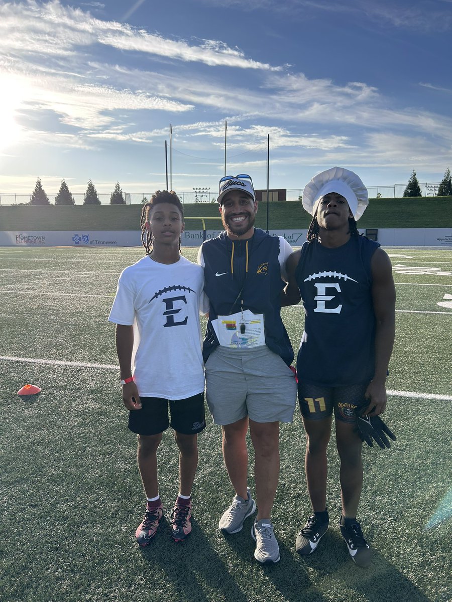 Kamerin “Kam” Williams (@kamwilliams1_) on Twitter photo After a great camp and conversation with <a href="/CoachIsaacVance/">Isaac Vance</a> I am blessed to receive and offer from ETSU!!!
<a href="/CoachDRuff/">Devin Ruffin</a> <a href="/beyond_grind/">Kaylen Stewart Sr.</a> <a href="/CSmithScout/">Chris Smith</a> <a href="/Dale_Dowden/">Dale Dowden</a> <a href="/Coach_heals/">Will Healy</a> <a href="/CoachDro20/">Coach Dro</a> <a href="/Stephen_OC_/">Stephen Britton</a> <a href="/cfantastic0101/">Charles Fant</a> <a href="/SOTGsmoke/">Smokey Putnam</a> <a href="/TheCoachPayne/">Garrett Payne</a> <a href="/BBSfootball/">BBS Football</a> After a great camp and conversation with <a href="/CoachIsaacVance/">Isaac Vance</a> I am blessed to receive and offer from ETSU!!!
<a href="/CoachDRuff/">Devin Ruffin</a> <a href="/beyond_grind/">Kaylen Stewart Sr.</a> <a href="/CSmithScout/">Chris Smith</a> <a href="/Dale_Dowden/">Dale Dowden</a> <a href="/Coach_heals/">Will Healy</a> <a href="/CoachDro20/">Coach Dro</a> <a href="/Stephen_OC_/">Stephen Britton</a> <a href="/cfantastic0101/">Charles Fant</a> <a href="/SOTGsmoke/">Smokey Putnam</a> <a href="/TheCoachPayne/">Garrett Payne</a> <a href="/BBSfootball/">BBS Football</a>