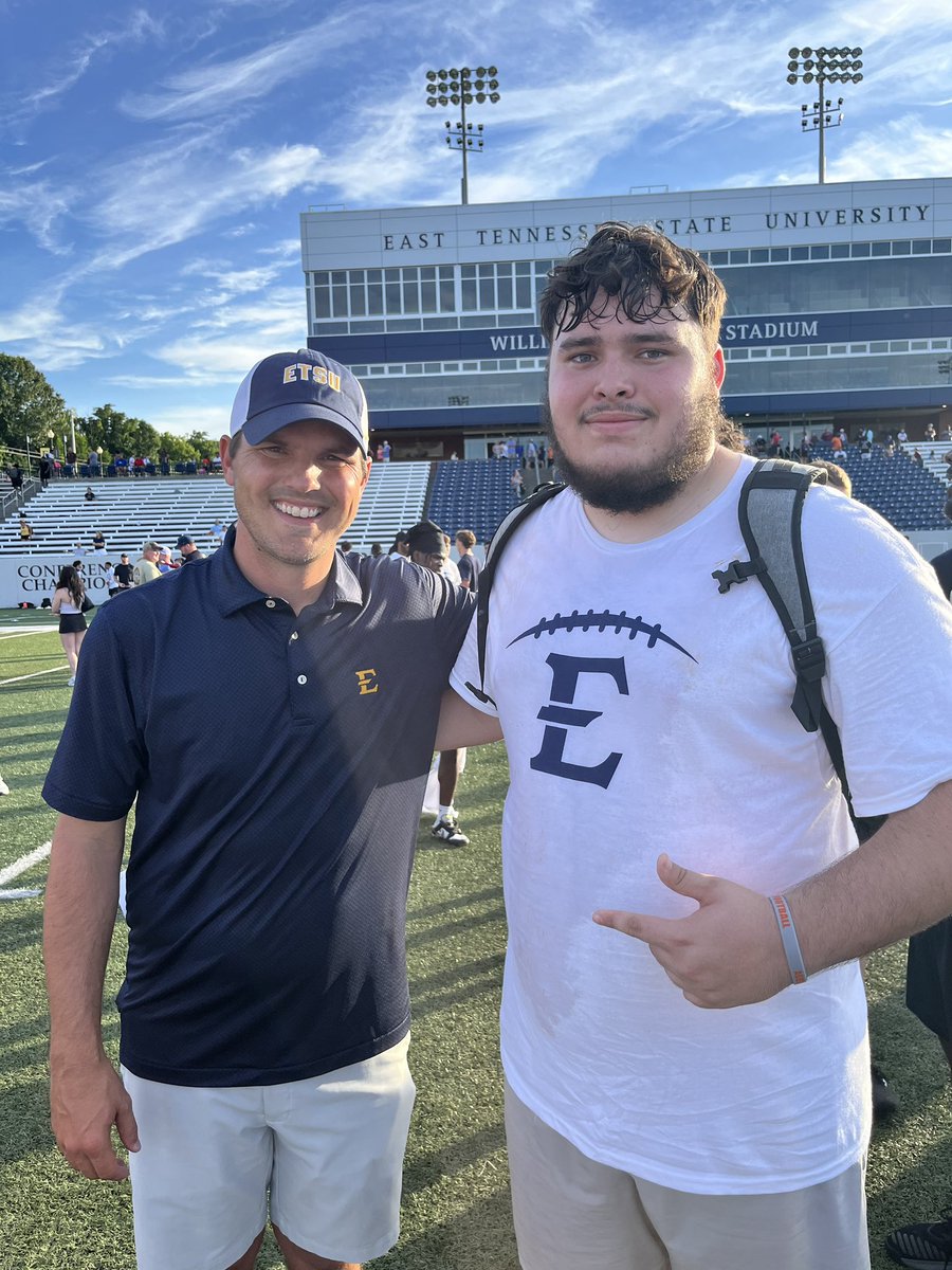 WiseWyatt73's tweet image. Another good day of camps @ETSUFootball put some hard work in! It felt good working with @CoachPCovington and got to talk to @Coach_heals and @CoachKerryon hope to be back sometime!
@CoachTCam @CoachDoss25
@CoachHsbs @HallTechSports1 @UnLockYourGame @ALPrepStars