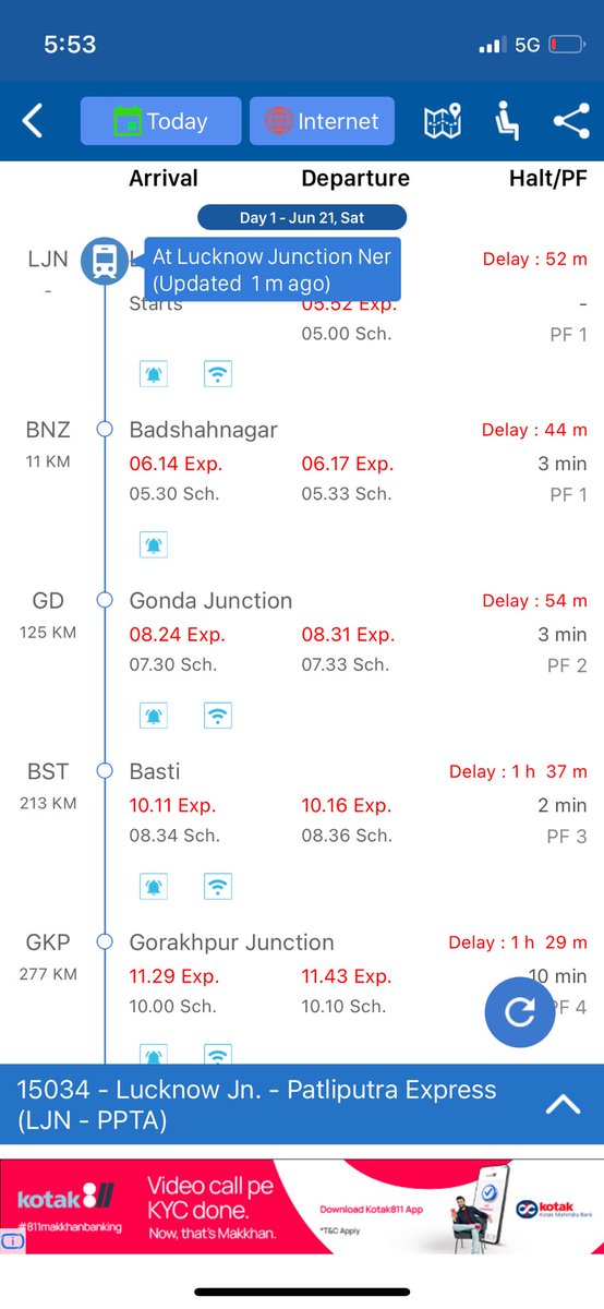 snikhil0197's tweet photo. @RailwaySeva @drmljn @drmljn @RailwaySeva Tain is yet not started from the origin station Lucknow Charbagh https://t.co/CeKV8BjKUS