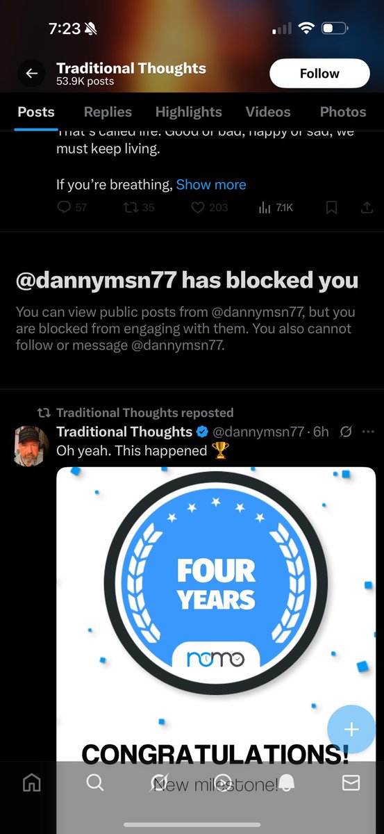 Is a little bitch because I called him out on using the word “retard”. Such a worthless piece of vaginal tissue