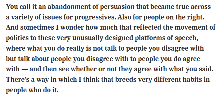 Ezra Klein realizing that social media platforms are the true enemy: