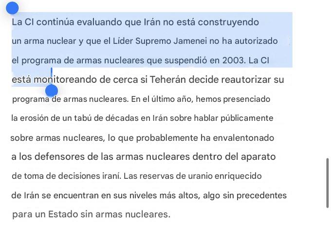 Absolutamente patetico, Trump le dio un jalon de orejas a Tulsi y para salvar su trabajo dice que ella no habia dicho que Iran no habia reactivado su programa de armamento nuclear desde el 2003, trata de decir "son las fake news sacandome de contexto!", no Tulsi, eres tu