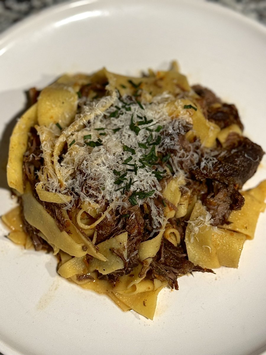 Made some short rib pasta