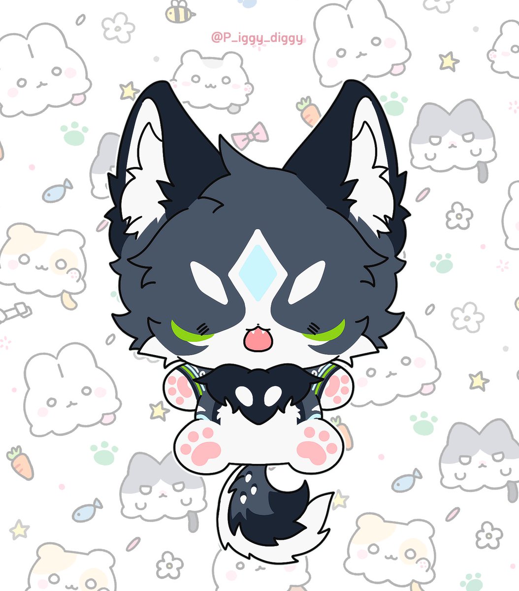 Mush_cle's tweet image. 안아줘요!
Hug me!

#furry #kemono #Chibi #YCH #Commission
