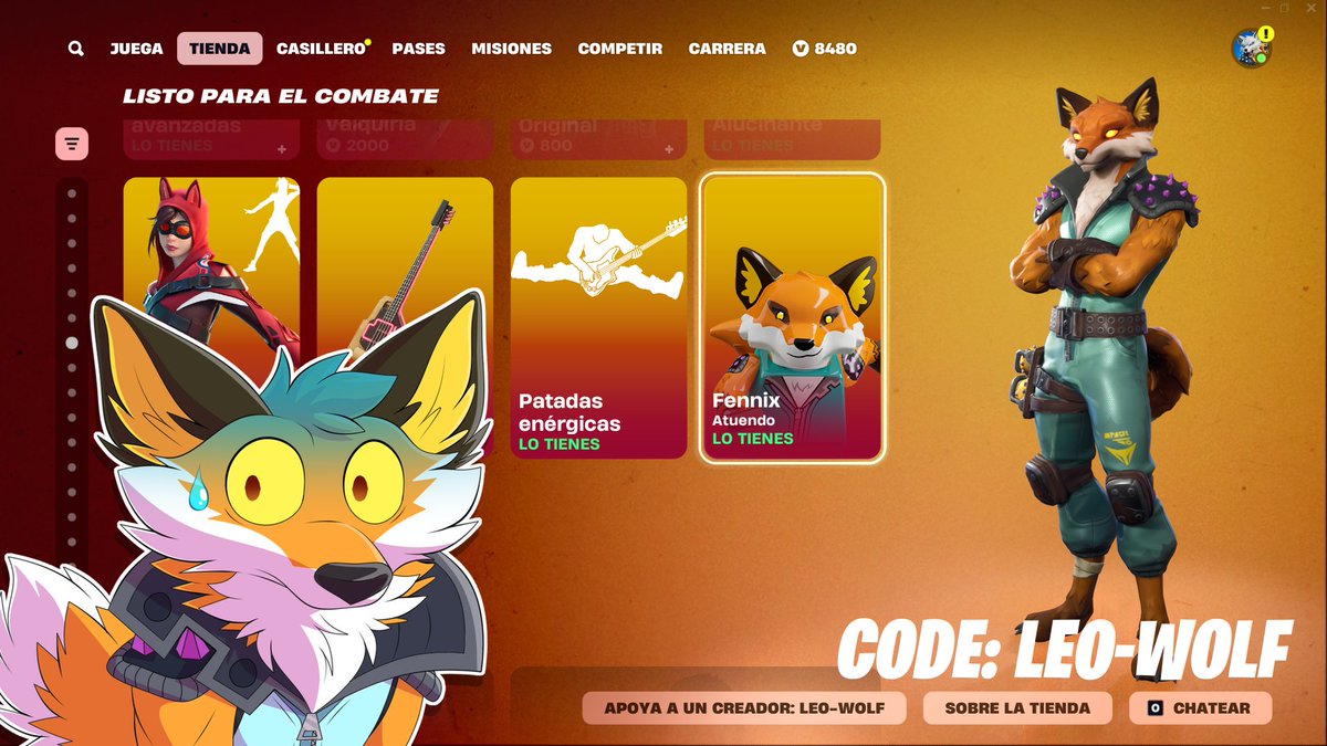 Le0_wolf's tweet image. my guy been taking a vacation from the itemshop (just like wendell) for 166 days.
Use code Le0-Wolf in the itemshop on any purchase you make! ✅🙏
#ad #fennix
