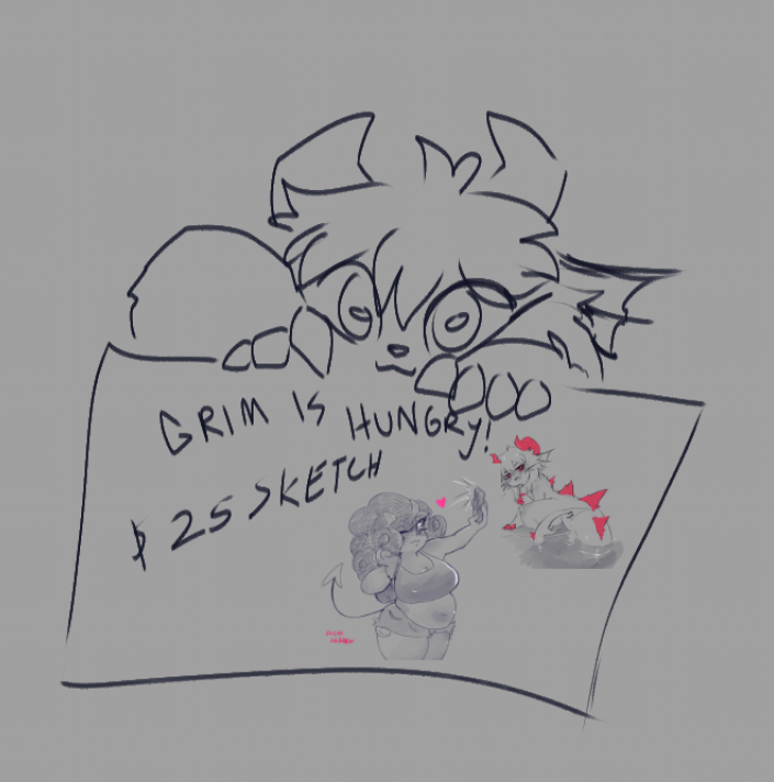 Grim is hungry... dm if interested!