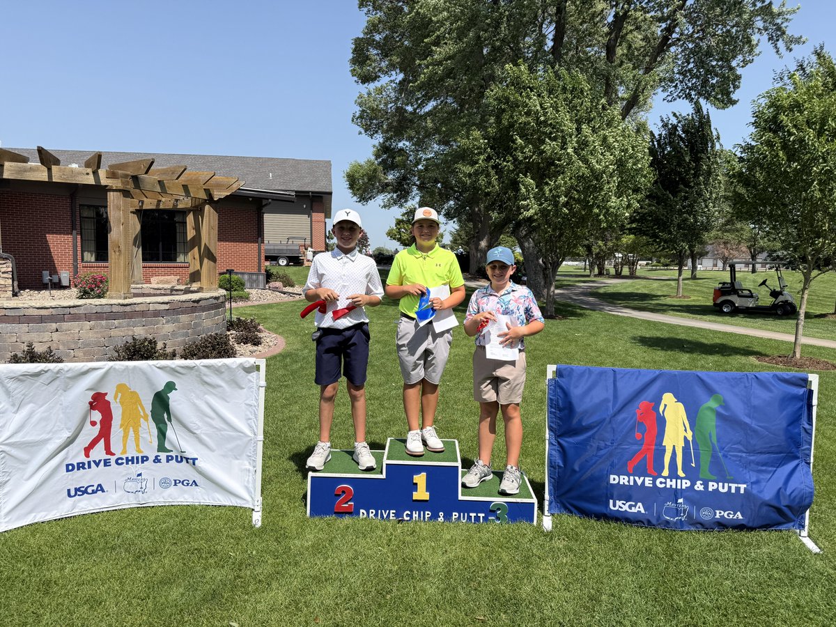 DCP Medalists 🏆 

Congratulations to our Girls &amp; Boys 10-11 medalists from today’s <a href="/DriveChipPutt/">Drive, Chip & Putt</a> local qualifier at Riverside GC! Punched their tickets into the Sub-Regional. 🎟️ 

Girls 10-11
🥇 Hannah Bernt 
🥈 Riley Kaliff
🥉 Tynleigh Erdman

Boys 10-11
🥇 Henry Amen
🥈