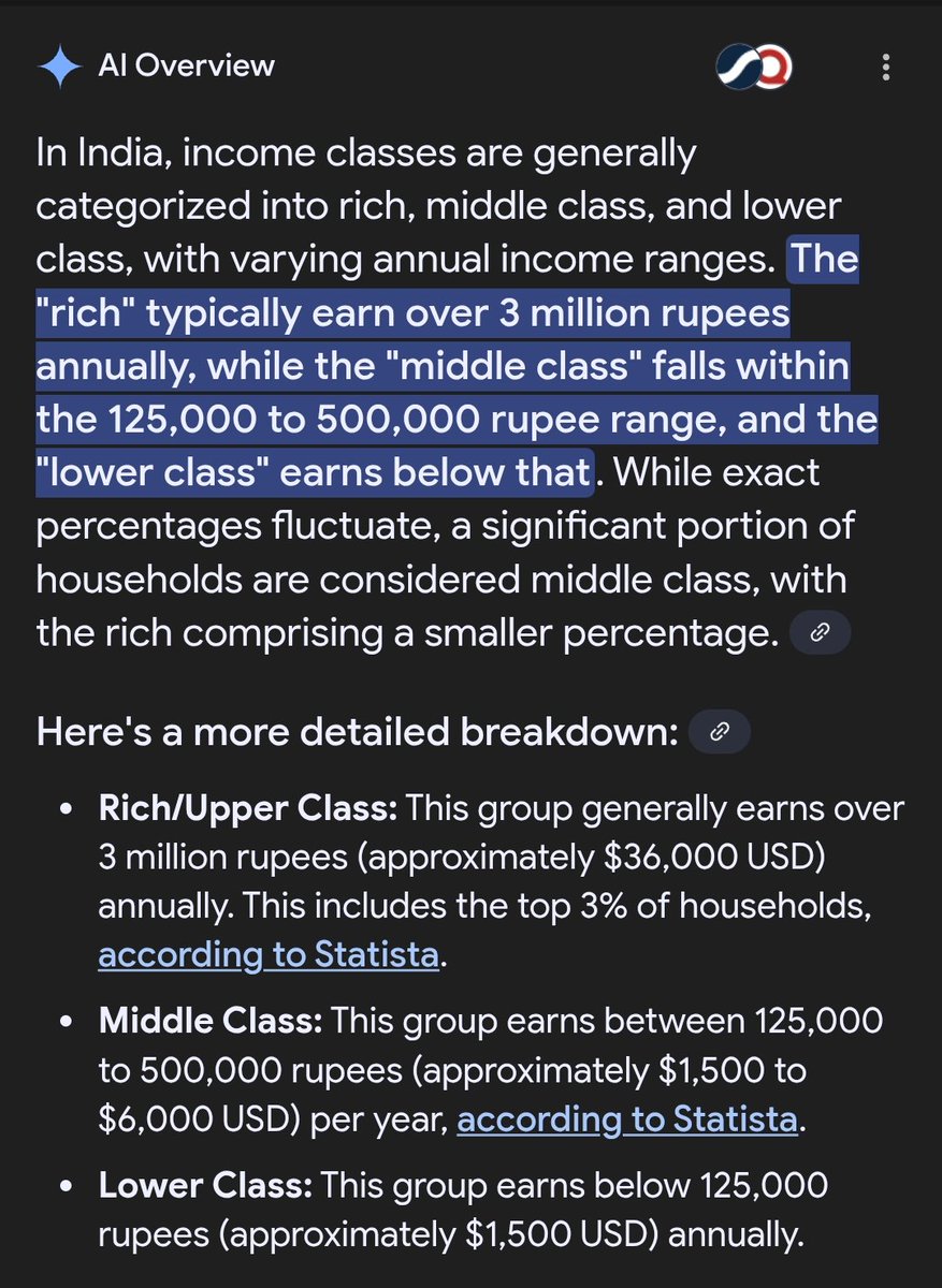 MehsudIslam's tweet photo. @jaiswal_sh4296 @TweetofAye @RealAirPower1 This so-called four trillion economy.
3% rich
14% middle class 
83% lower class
Incase you want to read the article
https://t.co/wrHiCgT0JU. https://t.co/j188549KRD
