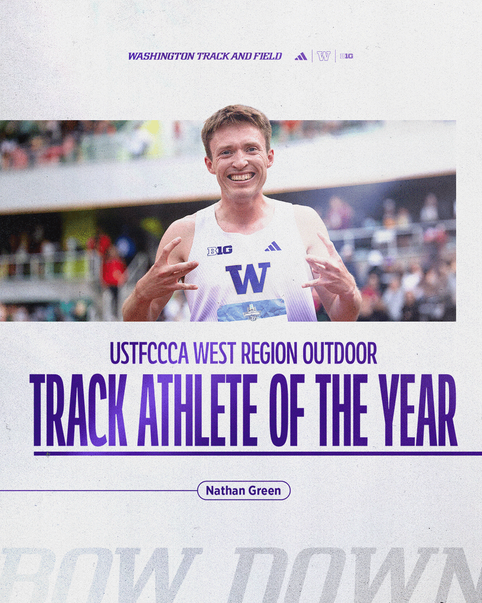 Washington Track & Field and Cross Country (@uwtrack) on Twitter photo π©πππ ππ πππ πΎπππ βοΈ Nathan Green
Nathan takes the <a href="/USTFCCCA/">USTFCCCA</a> West Region Men's Track Athlete of the Year honor for the outdoor season!
π gohski.es/445Be7D
#GoHuskies π©πππ ππ πππ πΎπππ βοΈ Nathan Green
Nathan takes the <a href="/USTFCCCA/">USTFCCCA</a> West Region Men's Track Athlete of the Year honor for the outdoor season!
π gohski.es/445Be7D
#GoHuskies