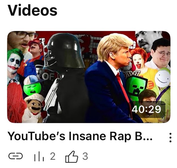 Rap battle video on Patreon, it’s gonna be public tomorrow, it was supposed to be today, but now it’s a little too late than when I like to upload stuff