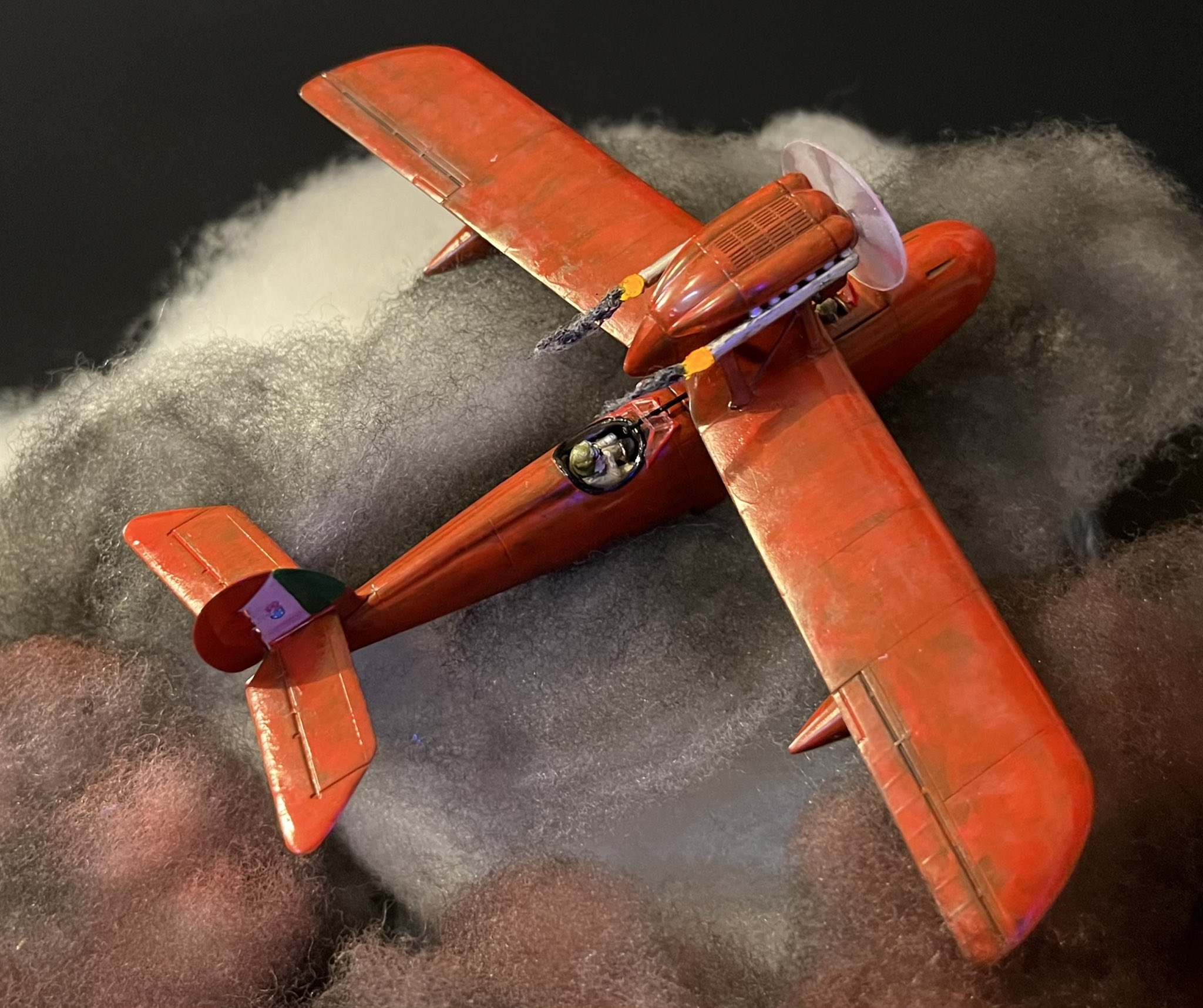 ② らんちゅう　サボイア　ジブリ　完成品 再生産】1/72 紅の豚 サボイアS.21試作戦闘飛行艇【62501