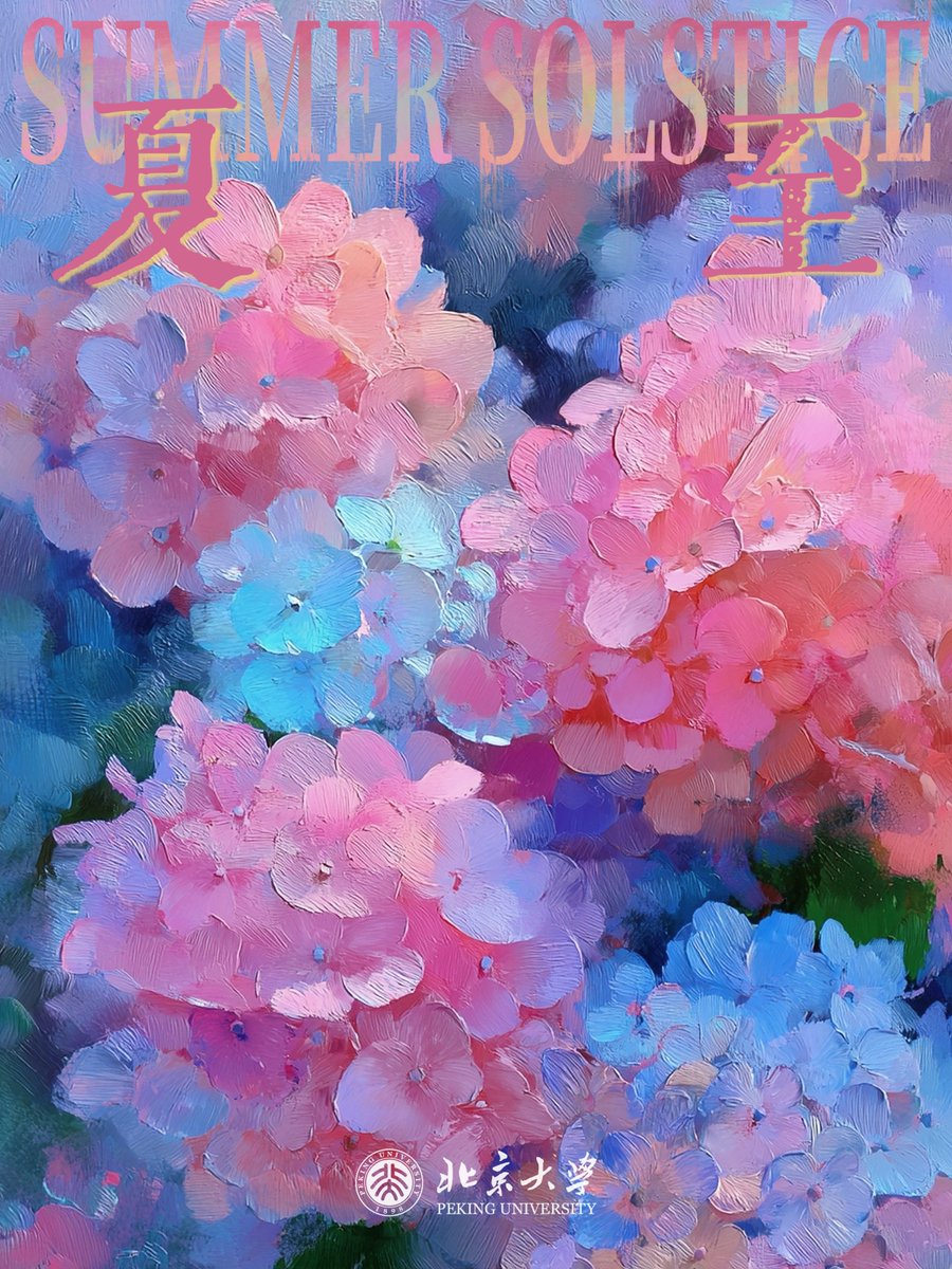 As the #SummerSolstice brings the longest day of the year, hydrangeas begin to bloom in quiet corners of #PKUCampus, adding soft touches of color to the early summer scene.

#PKUCalendar #24SolarTerms