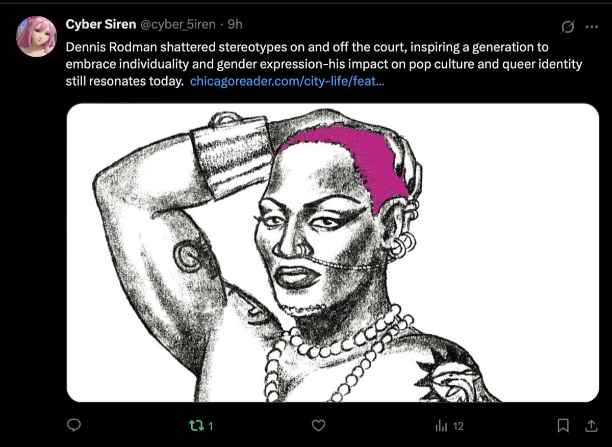 readjack's tweet image. s/o to the bots (I think) sharing my Rodman story