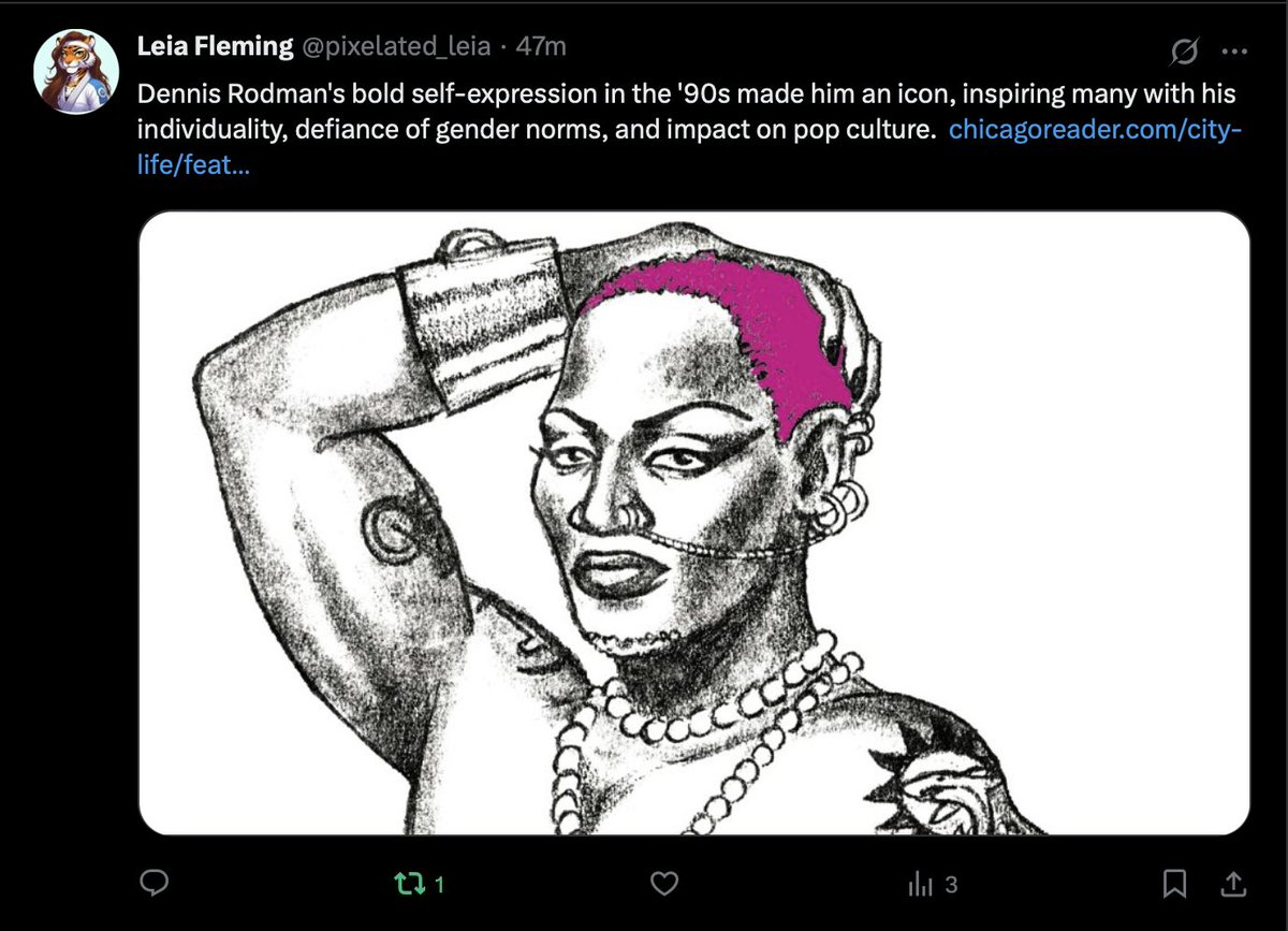 readjack's tweet image. s/o to the bots (I think) sharing my Rodman story