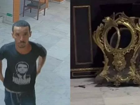 Polícia Federal prende novamente Antônio Cláudio Alves Ferreira, homem que quebrou relógio português no Palácio do Planalto. Moraes determinou novamente a prisão após juiz de Uberlândia mandar soltar antes do cumprimento de 25% da pena.