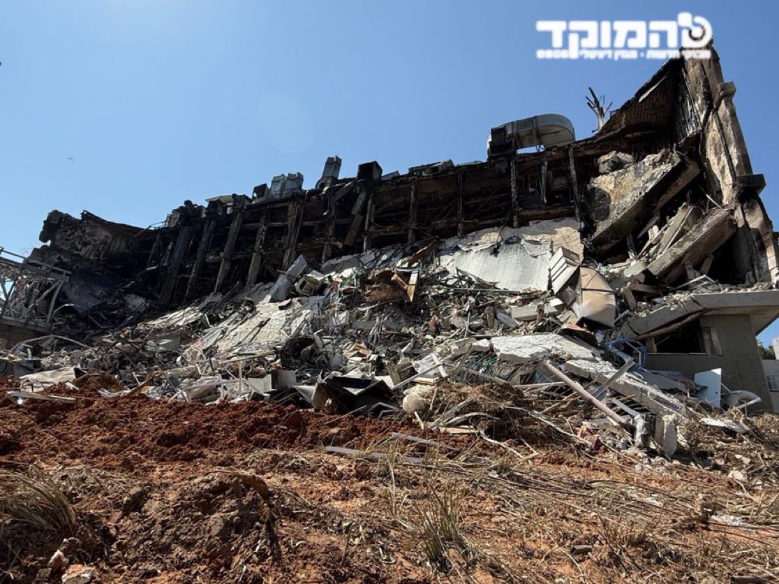 Some losses are beyond measure: years of knowledge and research for the benefit of all humanity are gone.

This is the cancer research building at the Weizmann Institute, which was hit directly by an Iranian missile.

The new chemistry building, nearly ready for use, was also