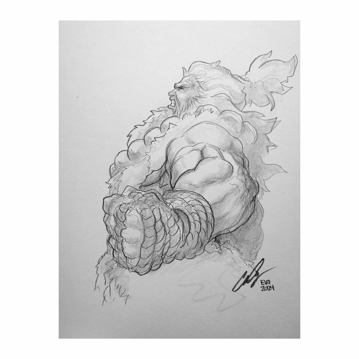 Akuma pencil commission. Pencil sketch comms OPEN: ccayco.storenvy.com/products/36920…