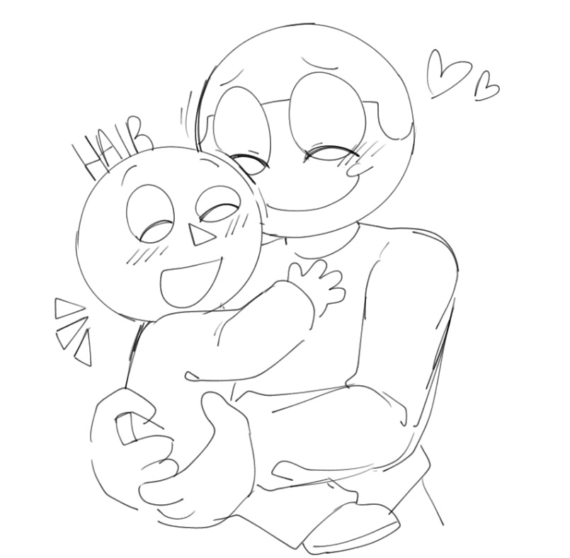 Silly father's day sketch for Dave latee, I'll draw something nice for his birthday and leave the Hiatus 😭🙏 

#dnb #daveandbambi #sketch