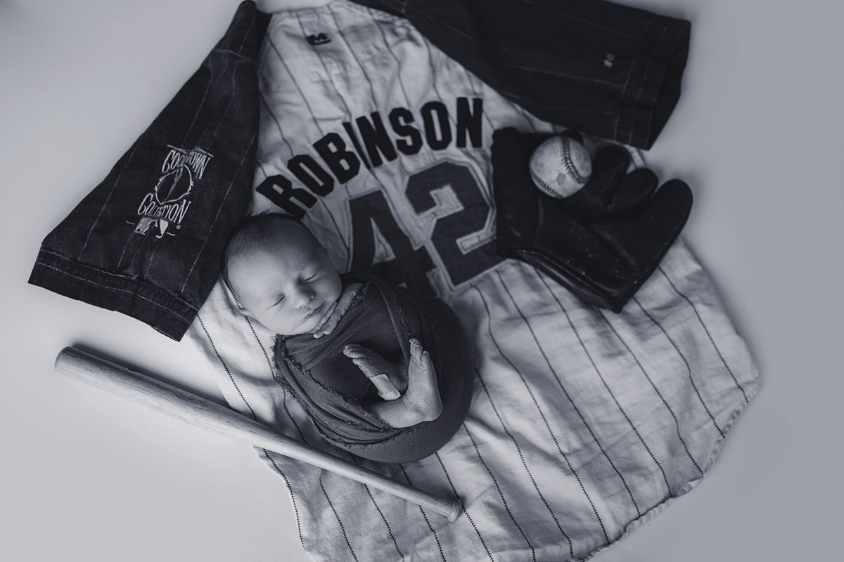 Neilcp10's tweet photo. In honor of the great Jackie Robinson 
My son, Easton. 

#mlb #JackieRobinson https://t.co/a4piCcuF9o