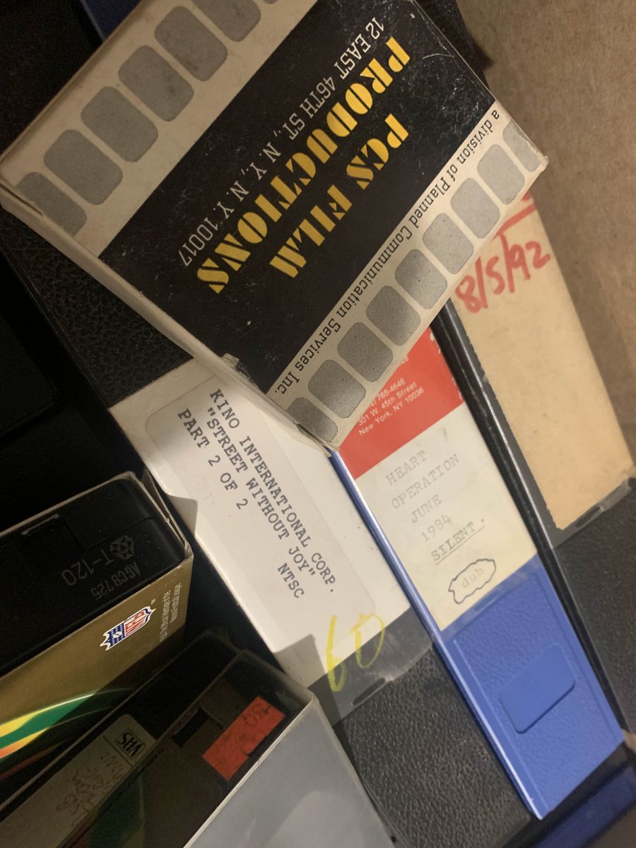 bingeclock's tweet image. Helping a friend (in his 90s now, worked in film production from the 60s to the 00s) clear out his storage space when this @KinoLorber U-matic shows up!