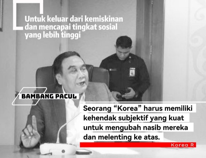 Korea mempunyai hak yg tak terbatas untuk melenting, untuk itu seorang Korea harus mempunyai keinginan yang kuat. 

----Bambang Pacul
Pagii Korea #Melentinglah