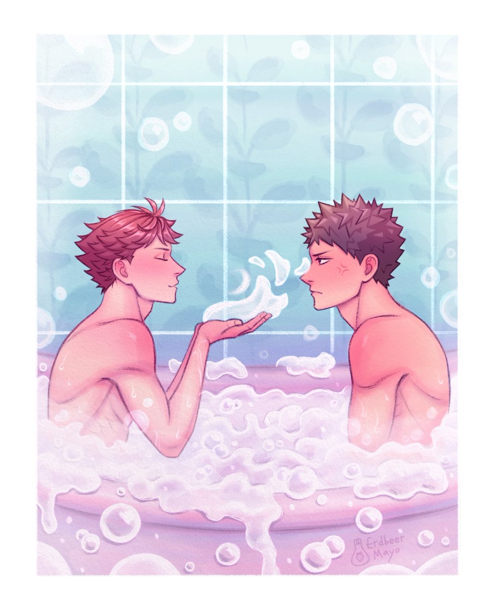 ErdbeerMayo's tweet photo. Bath time! 🫧
#iwaoi https://t.co/j6jd7LJixZ