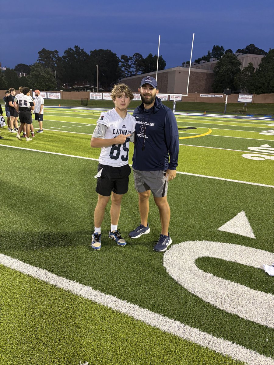 Evan Donaldson (@dbwrevan_16) on Twitter photo Had a great time competing at <a href="/CatawbaFootball/">Catawba Football</a> today!! Thank you <a href="/CoachBThomson/">Braden Thomson</a> for the invite!!. <a href="/burns_football/">Burns Football Recruiting</a> <a href="/DorienStarnes/">Dorien Starnes</a> <a href="/DevineDomino/">David Devine</a> <a href="/ClarkMorrio/">Coach Morrio Clark</a> <a href="/TREHARBO/">Tre Harbison III</a> Had a great time competing at <a href="/CatawbaFootball/">Catawba Football</a> today!! Thank you <a href="/CoachBThomson/">Braden Thomson</a> for the invite!!. <a href="/burns_football/">Burns Football Recruiting</a> <a href="/DorienStarnes/">Dorien Starnes</a> <a href="/DevineDomino/">David Devine</a> <a href="/ClarkMorrio/">Coach Morrio Clark</a> <a href="/TREHARBO/">Tre Harbison III</a>