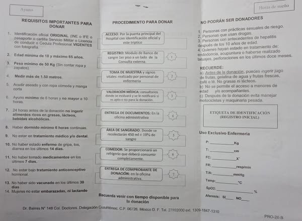 Chicos, es conocido de mi jefa. Si alguien puede donar, se agradece. Es Hospital General de México Dr. Eduardo Liceaga.