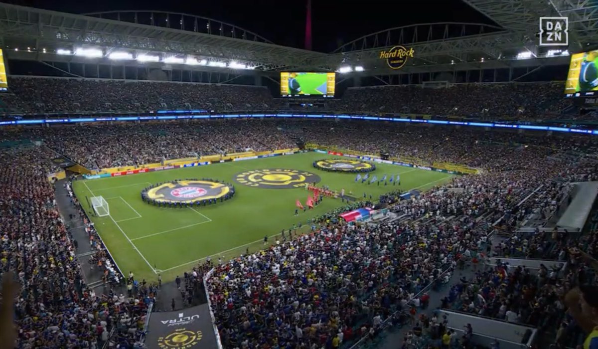 BAYERN MUNICH AND BOCA JUNIORS FANS SHOW UP IN MIAMI 👏❤️