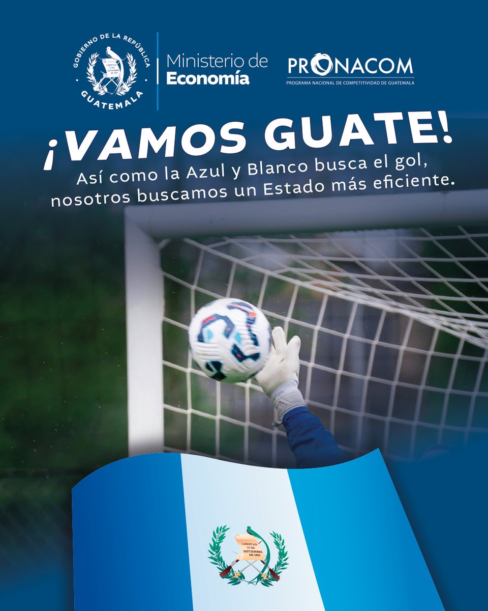 🇬🇹⚽️ Hoy Guatemala enfrenta a Panamá. Así como en la cancha se necesita estrategia y agilidad, en los trámites también.

📄💡 En PRONACOM simplificamos procesos para un Estado más eficiente y sin tanta burocracia. #VamosGuate