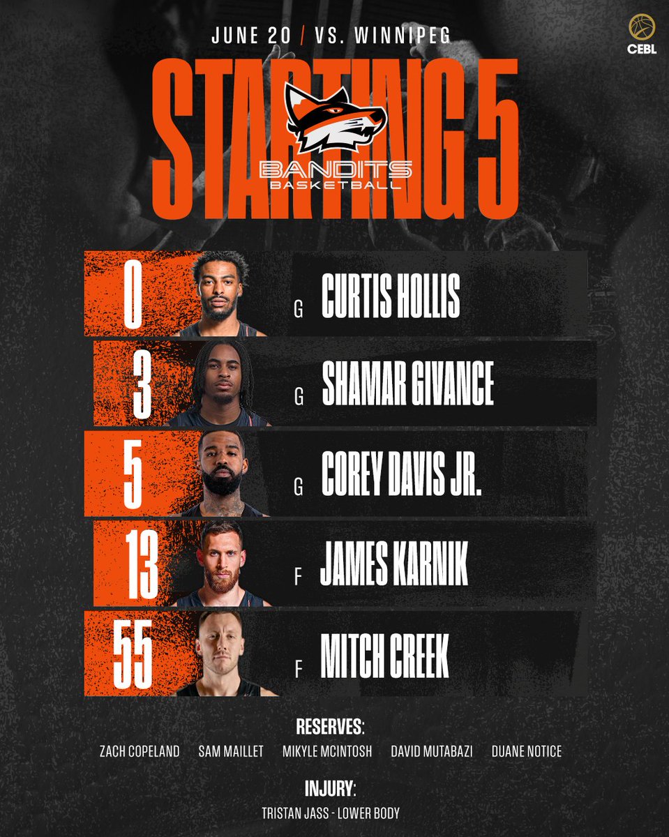 Squad up. 😤

📺 7pm: CEBL+, TSN+
📻 Connect FM 91.5 in Punjabi